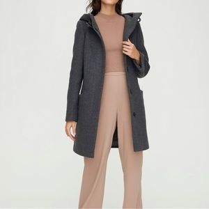 Babaton Pearce Dark Gray Wool Coat